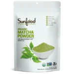 Matcha, SunFoods SuperFoods, Powder 113 gr, 4oz Organic, Culinary Grade, Whole Leaf