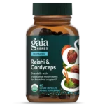 Reishi & Cordyceps, Gaia Herbs, RESPIRATORY Formerly - Respiratory Mushroom Blend, 40 Capsules, also known as Ganoderma lucidum and the mushroom of immortality