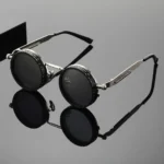 Gafas de Sol Punk ND9 Anti-UV Redondas Retro con Atenuación Ajustable y Estuche, 9 Niveles de Atenuación, Gafas Anti-UV para Conducir - AliExpress 18