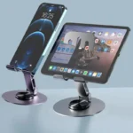 Universal Todo Metálico Aluminio 360 ° Soporte giratorio para teléfono móvil: diseño plegable de doble eje, soporte antideslizante estable - AliExpress 202192403 - Image 5