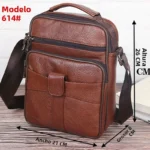 Bolso de Hombro de Cuero Genuino para Hombre, Tamaño Vertical Grande, Estilo Casual y de Negocios, Estilo Coreano, Mochila Cr... - Image 4
