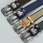 Nueva moda, monos juveniles con hebilla para hombre, cinturón de lona, cinturón decorativo Retro informal, cinturón de correas de alta calidad a la moda - AliExpress 200000297 - Image 2