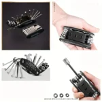 Juego de llaves de tubo 16 en 1, cabezal giratorio antideslizante, acero inoxidable duradero para reparación de automóviles en el hogar, herramienta Universal fácil y multifuncional - Image 3