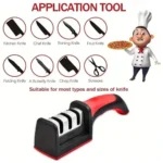 Afilador de Cuchillos de 3/4 Segmentos, Piedra de Afilar Manual Multifuncional para Cocina con Base Antideslizante, Herramientas de Afilado para Utensilios de Cocina - AliExpress 15 - Image 5