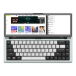 Teclado mecánico para juegos con pantalla táctil de 12,3 pulgadas, 68 teclas, USB, compacto, portátil, con pantalla dividida, para Windows, Mac y Android - AliExpress 7 - Image 2