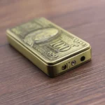 Encendedor de butano de metal en relieve de dólares, encendedor de antorcha recargable de metal a prueba de viento para cigarros, hombres, adultos y adolescentes - AliExpress 15 - Image 6