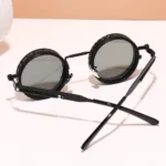 Gafas de Sol Punk ND9 Anti-UV Redondas Retro con Atenuación Ajustable y Estuche, 9 Niveles de Atenuación, Gafas Anti-UV para Conducir - AliExpress 18 - Image 3