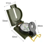 Brújula impermeable de alta precisión, dispositivo para exteriores, deportes, senderismo, montañismo, vista de Metal militar profesional del ejército - Image 6