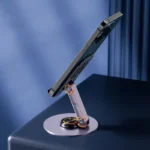 Universal Todo Metálico Aluminio 360 ° Soporte giratorio para teléfono móvil: diseño plegable de doble eje, soporte antideslizante estable - AliExpress 202192403 - Image 3