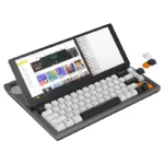 Teclado mecánico para juegos con pantalla táctil de 12,3 pulgadas, 68 teclas, USB, compacto, portátil, con pantalla dividida, para Windows, Mac y Android - AliExpress 7