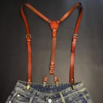 Tirantes de Cuero Genuine para Hombre y Mujer, 115 cm, con Clips, Estilo Retro - Image 2
