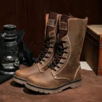 Botas de Senderismo Hombre Impermeables Cuero Auténtico - Image 2