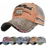 Sombreros de béisbol ajustables de mezclilla lavada para hombres y mujeres, gorra desgastada, gorras de béisbol bordadas, sombreros de protección solar - AliExpress 200000297
