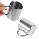 Taza de café de acero inoxidable de doble pared, vaso portátil de viaje para acampar, jarra de café, té, leche, tazas de agua para oficina, 220ML - AliExpress 15 - Image 5