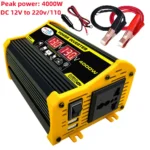 Peak-inversor de corriente portátil para coche, convertidor de cargador USB Dual con pantalla LED de 4000W, 12v y 220v, accesorios para automóvil - AliExpress 34