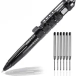 Bolígrafo táctico militar, bolígrafo de autodefensa profesional, bolígrafo rompecristales de emergencia-acero de tungsteno, herramienta de escritura con 6 recambios - AliExpress 18