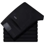 Pantalones Vaqueros de Mezclilla de Alta Calidad para Hombre, Marca Top 2026, Lavados, para las Cuatro Estaciones, Estilo Casual de Negocios, Cintura Alta - AliExpress 200000343 - Image 6