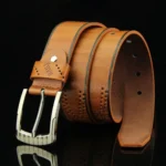 Cinturón de cuero vaquero duradero, cinturón informal Vintage con hebilla, bandas para pantalones, cinturón para hombre - AliExpress 200000297 - Image 4