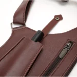 Bolsa de Pesca Táctica HOMEFISH con Doble Correa para el Hombro, Impermeable, de PU, con Múltiples Bolsillos, Anti-Robo, Multiusos - Image 2