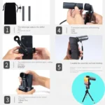 Telescopio Monocular HD de 2000x25 para exteriores, Mini telescopio portátil para teléfono móvil con soporte, telescopios para acampar, cazar y observación de aves - AliExpress 18 - Image 5