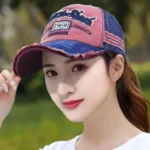 Sombreros de béisbol ajustables de mezclilla lavada para hombres y mujeres, gorra desgastada, gorras de béisbol bordadas, sombreros de protección solar - AliExpress 200000297 - Image 4