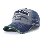 Sombreros de béisbol ajustables de mezclilla lavada para hombres y mujeres, gorra desgastada, gorras de béisbol bordadas, sombreros de protección solar - AliExpress 200000297 - Image 6