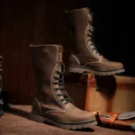 Botas de Senderismo Hombre Impermeables Cuero Auténtico - Image 4