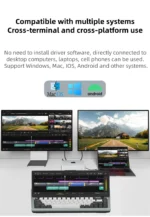 Teclado mecánico para juegos con pantalla táctil de 12,3 pulgadas, 68 teclas, USB, compacto, portátil, con pantalla dividida, para Windows, Mac y Android - AliExpress 7 - Image 5