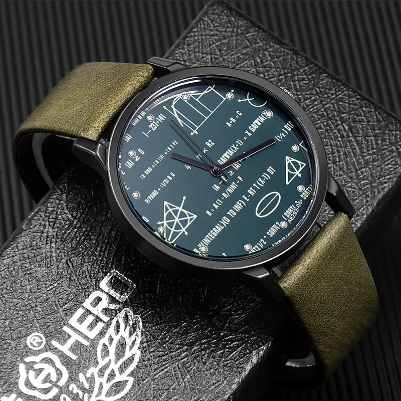 Sd0b7280ff8484ddfa8d207b9ab1eb32bp.webp Relojes Miler para hombre, relojes Mathe Matical Formula imprime, relojes casuales de moda para hombre, reloj de cuarzo Masculino Erkek Kol Saati - AliExpress 1511 - Image 1