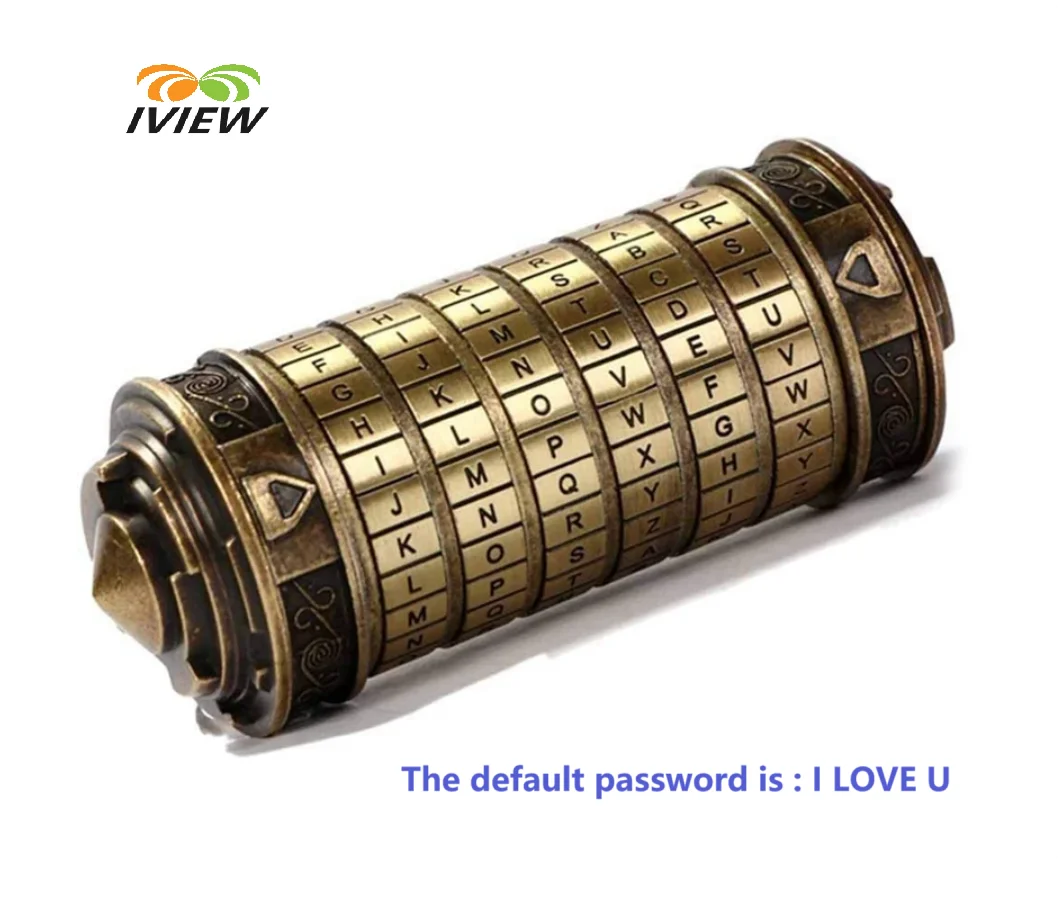 Sd3529c03472e433cb3cc6d91a2819c596.webp Cerradura de Código Da Vinci, Juguete de Metal para Regalos de Amor - Image 1