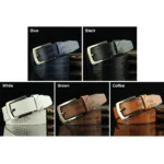 Cinturón de cuero vaquero duradero, cinturón informal Vintage con hebilla, bandas para pantalones, cinturón para hombre - AliExpress 200000297 - Image 6