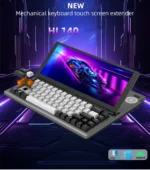 Teclado mecánico para juegos con pantalla táctil de 12,3 pulgadas, 68 teclas, USB, compacto, portátil, con pantalla dividida, para Windows, Mac y Android - AliExpress 7 - Image 3