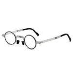 Gafas de lectura HD plegables portátiles, gafas redondas retro ultraligeras para hombres y mujeres - AliExpress 200000297 - Image 4