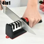 Afilador de Cuchillos de 3/4 Segmentos, Piedra de Afilar Manual Multifuncional para Cocina con Base Antideslizante, Herramientas de Afilado para Utensilios de Cocina - AliExpress 15