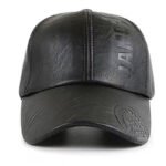 Gorra de béisbol de cuero PU de alta calidad para hombre, cierre ajustable con broche - Diseño retro JAM 1993 en relieve, gorra casual negra, adecuada para Navidad y actividades al aire libre, la misma gorra de béisbol ajustable para mujer - Image 3