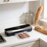 El sellador al vacío de alimentos recargable por USB HOTU viene con 10 bolsas de vacío, lo que lo hace perfecto para cocinas interiores y viajes de camping al aire libre. Es una opción ideal para conservar alimentos, snacks, carnes, frutas y verduras. - Image 5