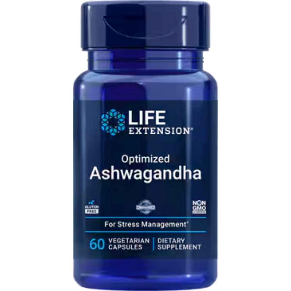 ashwagandha-optimizada-life-extension-60-capsulas.webp Optimized Ashwagandha 60 vegetarian capsules, Promotes a healthy response to stress, Don’t let stress weigh you down. - Image 1