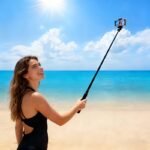 Q31 Estabilizador Palo Selfie Anti-Vibración Retráctil Trípode de Disparo de Teléfono Gimbal de Un Solo Eje Estabilizador de Teléfono - Image 9