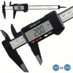 Calibre digital electrónico de 100 mm, esfera en fibra de carbono, calibrador Vernier, micrómetro, herramienta de medición, regla numérica - Image 2