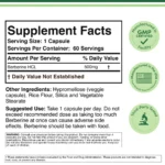 Berberine Supplement, Double Wood, 500 mg, 60 Capsules - Image 2