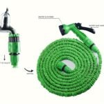 Manguera de agua telescópica para jardín - Pistola de pulverización, diseño para las cuatro estaciones, multifuncional para lavado de coches, baño de mascotas, jardinería y limpieza exterior, estructura duradera y resistente, mango ergonómico, adecuada para propietarios de coches - Image 3