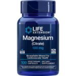 Magnesium (Citrate), Life Extension, 100 mg, 100 vegetarian capsules, Heart & bone health