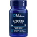 Citicoline (CDP-Choline), Life Extension, 60 vegetarian capsules, Supports memory health, focus and attention, 1-month supply