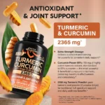 Turmeric Curcumin Supplement with Ginger & Black Pepper, Nutra Harmony: Highly Bioavailable & Extra Strength - Image 4