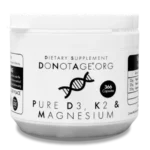 Vitamin D3, K2 & Magnesium, Pure Supplement