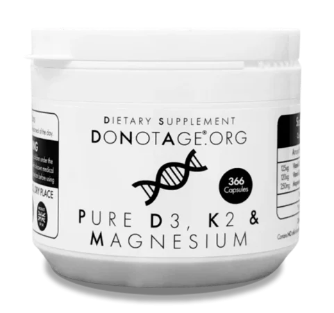 donotage-vitamina-d3k2-con-magnesio-e1772590826902.webp Vitamin D3, K2 & Magnesium, Pure Supplement - Image 1