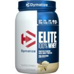 Dymatize ISO100 Hydrolyzed Whey Protein Isolate Powder, Gourmet Vanilla, 25g Protein, 5.5g BCAAs, Under 120 Calories, Gluten Free, 1g Fat, 1g Sugar, 2g Carbohydrate