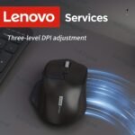 Ratón Inalámbrico Lenovo con Diseño Ergonómico, Ideal para Gaming y Uso en Oficina, Botones Silenciosos para una Operación Cómoda, Conectividad de Modo Dual, Batería de Gran Capacidad y Latencia Ultra Baja - Image 7