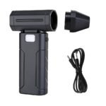 Ventilador turbo portátil de mano de alta capacidad, ventilador de enfriamiento personal con carga USB e iluminación, artículo multifuncional para uso en el hogar, exteriores, viajes y camping - Image 5