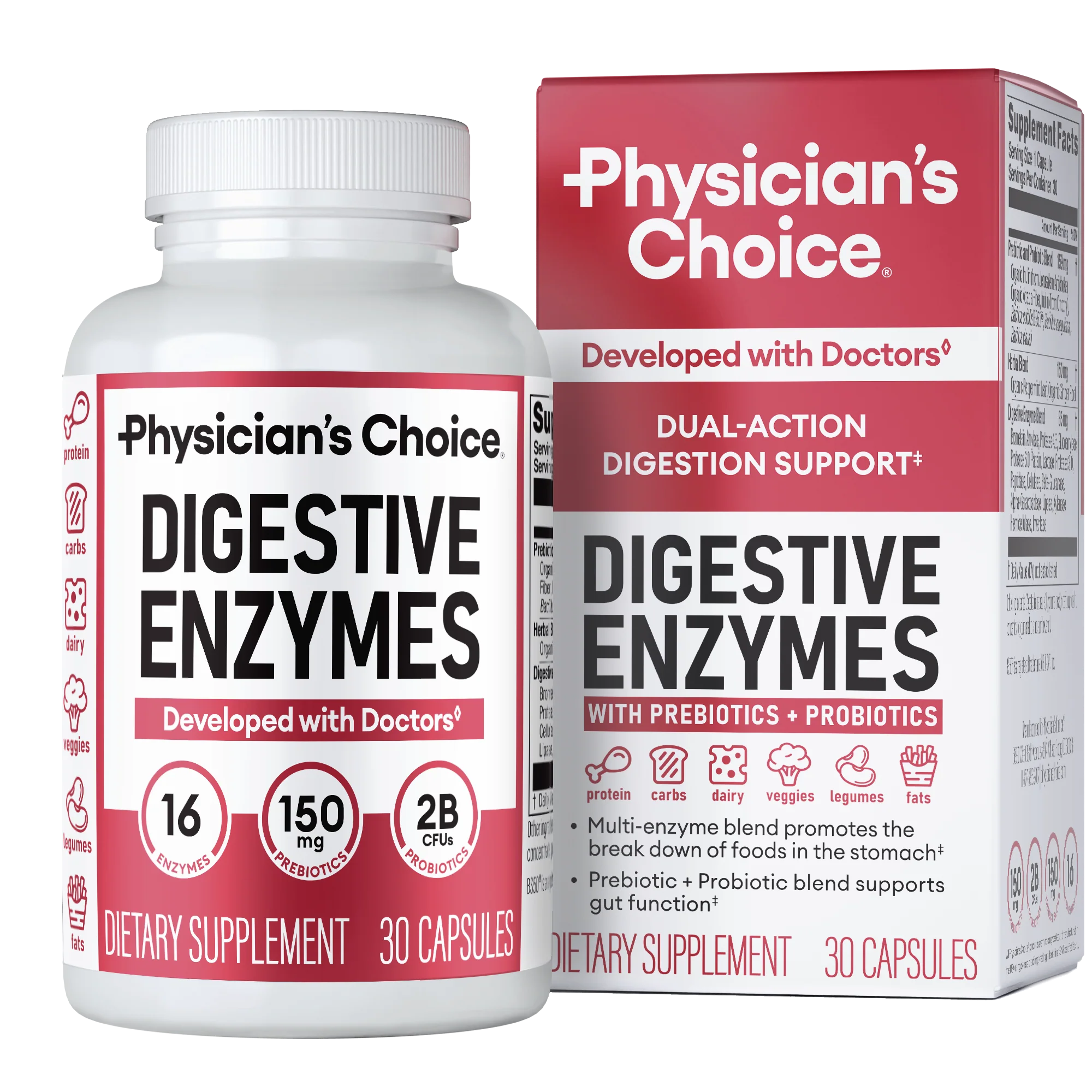 enzimas-digestivas-physicians-choice-150-mg-30-capsulas.webp Digestive Enzymes, Phisician's Choice, 150 mg, 30 Capsules. - Image 1